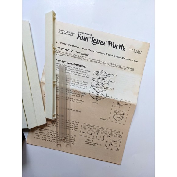 Vintage Four Letter Words Board Game by Lakeside 1975 Edition Complete HTF Retro - Picture 5 of 8